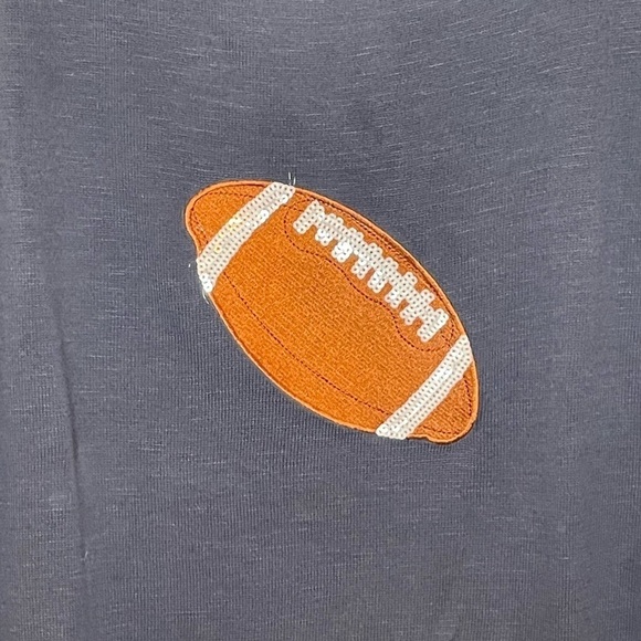 NWT Bua Bua Blue Football Sweater Size Small - Picture 3 of 6